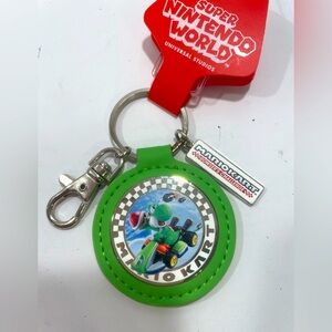 Super Nintendo World Mario Kart Yoshi Keychain Universal Studios New